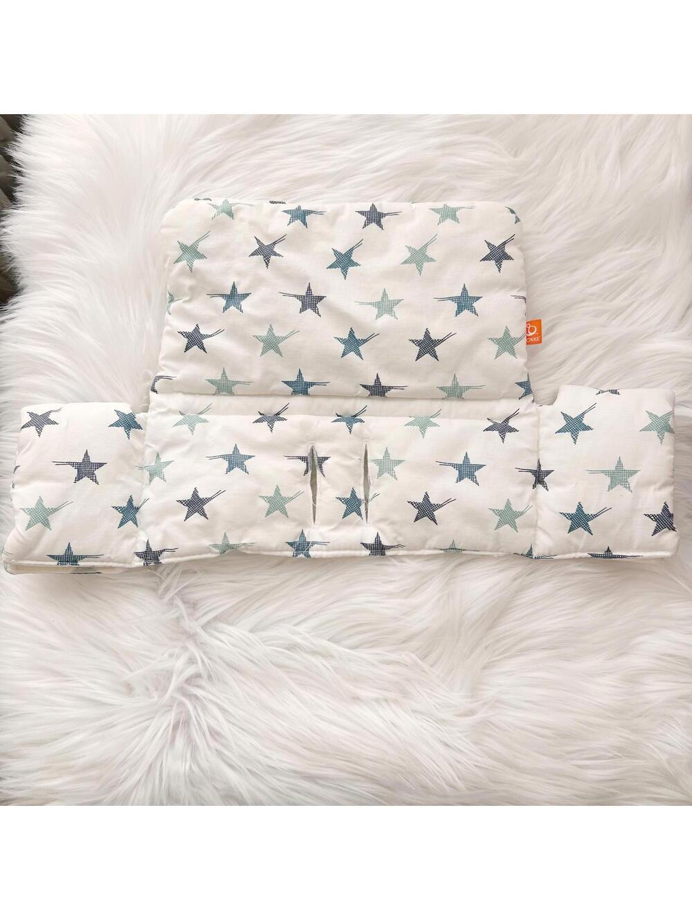 Stokke Tripp Trapp Highchair Blue star back cushion